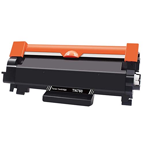 GPC Image Compatible Toner Cartridge Replacement for Brother TN760 TN-760 TN730 TN 760 to use with HL-l2350dw HL L2390DW HL-L2370DW DCPL2550DW MFC-L2750DW MFCL2710DW Printer (2-Black)