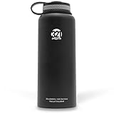 Vacuum Insulated Wide Mouth Stainless Steel Sweat Proof Water Bottle 32 or 40 Ounce