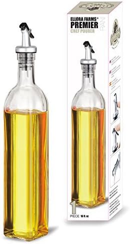 Ellora Farms, Rani Premier Chef Pourer, Cruet Bottle, Oil or Vinegar Dispenser by Ellora Farms