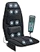 Relaxzen 10-Motor Massage Seat Cushion with Heat, Black
