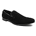 AZAR MAN New Men's Black Suede Slip on Loafers Modern Dress Shoes