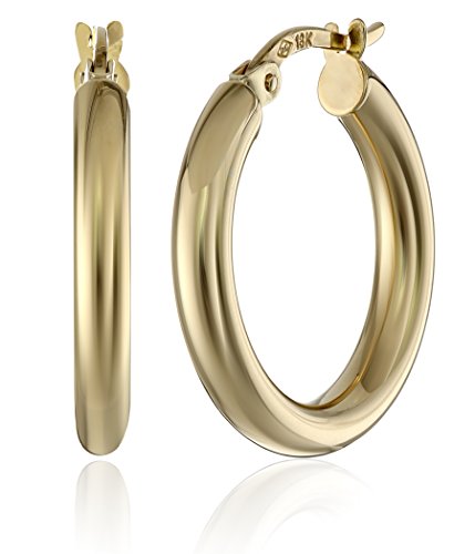 18k Yellow Gold Hoop Earrings (0.75