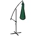 ABCCANOPY 10 FT Hanging Umbrella Cantilever Umbrella Offset Patio Umbrella Outdoor Market Umbrella Easy Open Lift 360 Degree Rotation (Forest Green-1)