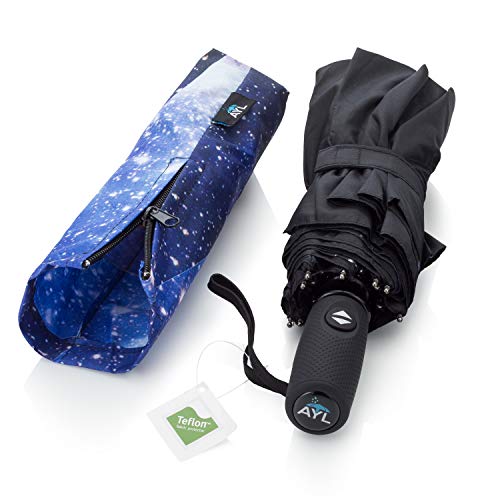 AYL Windproof Travel Umbrella Small - with Teflon Coating (Starry Night)