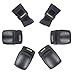 LANOVAGEAR Kids Adult Knee Elbow Pads with Wrist Guard Protective Gear Set for Multi Sports Cycling Bicycle Skateboarding(S,M,L,XL)