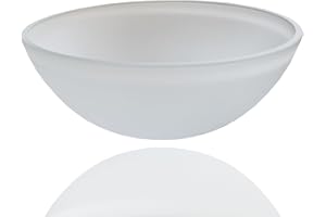 LIGHTACCENTS Ceiling Light Cover - Frosted Glass 11.57" Dia x 3.58" Height, Elegant White Design Ceiling Fan Light Covers, Premium Ceiling Fan Replacement Globes for a Modern Look