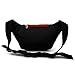 Disney Minnie Mouse Ribbon HipSack Waist Pack Fanny Sling Bag for Man Women Lady Girl Teens (Black)