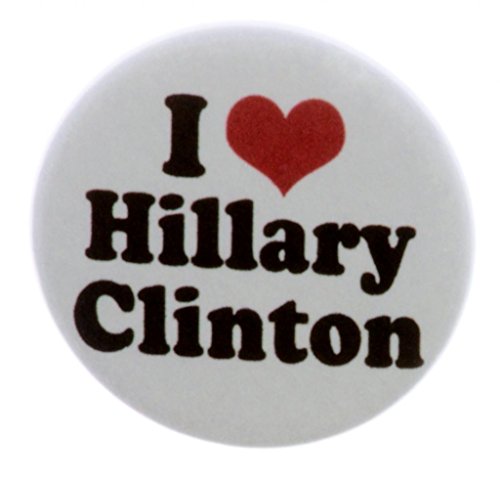 A&T Designs Unisex - I Love Hillary Clinton 1.25