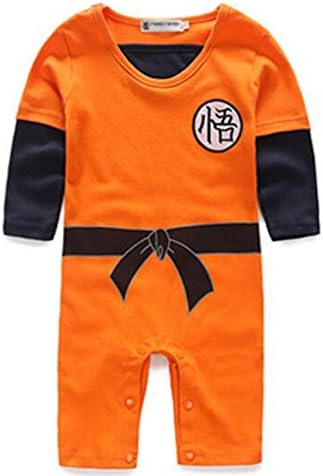Poetic Walk Baby Toddler Kids Dragon Ball Goku Onesie Jumpsuit Romper