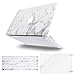 MOSISO MacBook Air 13 inch Case (A1369 & A1466, Older Version 2010-2017 Release), Plastic Pattern Hard Case&Keyboard Cover&Screen Protector Only Compatible with MacBook Air 13, White Marble primary