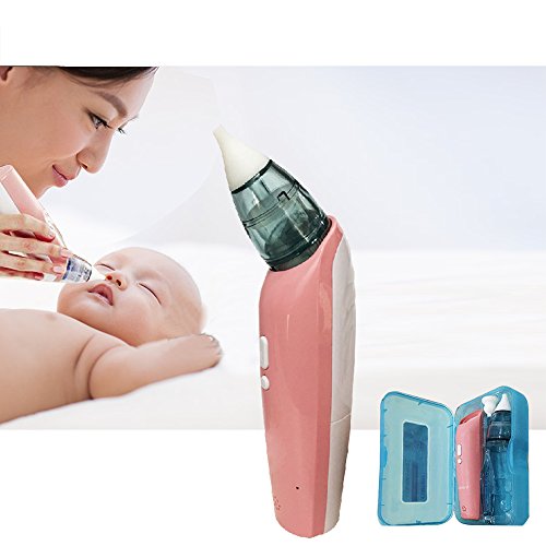 Baby Electric Nasal Aspirator, Nose Cleaner Safe Hygienic and Quick with 3 Sizes of Nose Tips for Newborns and Toddlers