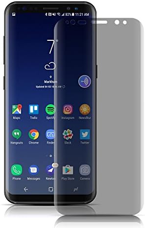 Galaxy S8 Plus Privacy Screen Protector,3D Curved Tempered Glass Screen Protector Case Friendly, HD Clear, Anti Scratch, Bubble Free Privacy Tempered Glass for Samsung S8 Plus(Transparent)