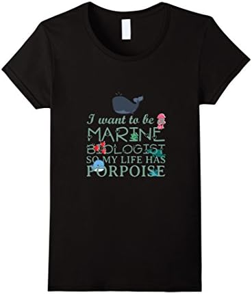 Women's marine biologist shirt Medium Black