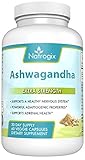 Natrogix Ashwagandha 1000mg - 60 Veggie Capsules - Premium Root Powder Supplement for Stress Relief, Anxiety Support & Mood