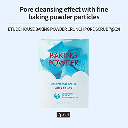 ETUDE Baking Powder Crunch Pore Scrub (0.25fl.oz x 24ea Pouch) Korean