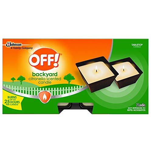 OFF! Backyard Citronella Scented Candle, Ambiance Enhancing Centerpiece