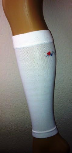 Compression Calf Sleeve - White/White - X-Large