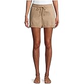 Time and Tru Women's Knit Shorts (Beige, 2XL 20)