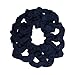 12 Pack Solid Hair Ties Scrunchies (Navy)