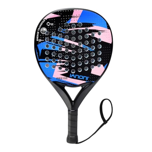 Padel Racket 100% Carbon Fiber – EVA Memory Foam Core – Lightweight Professional Performance Paddle with Carry Bag – 3 Colors With bag