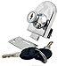 FJM Security 0240-KA, Single Glass Door Lock with Chrome Finish, Keyed Alike
