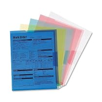 Smead Poly Translucent Project File Jacket, Letter Size, Assorted Colors, 5 per Pack (85750)