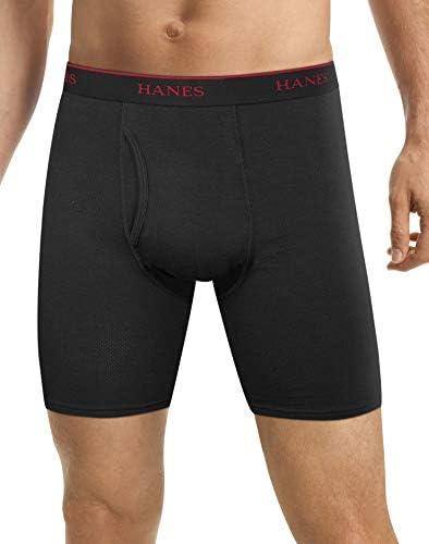 Men's 4-Pack Cool Comfort Breathable Mesh Long Leg Boxer Brief