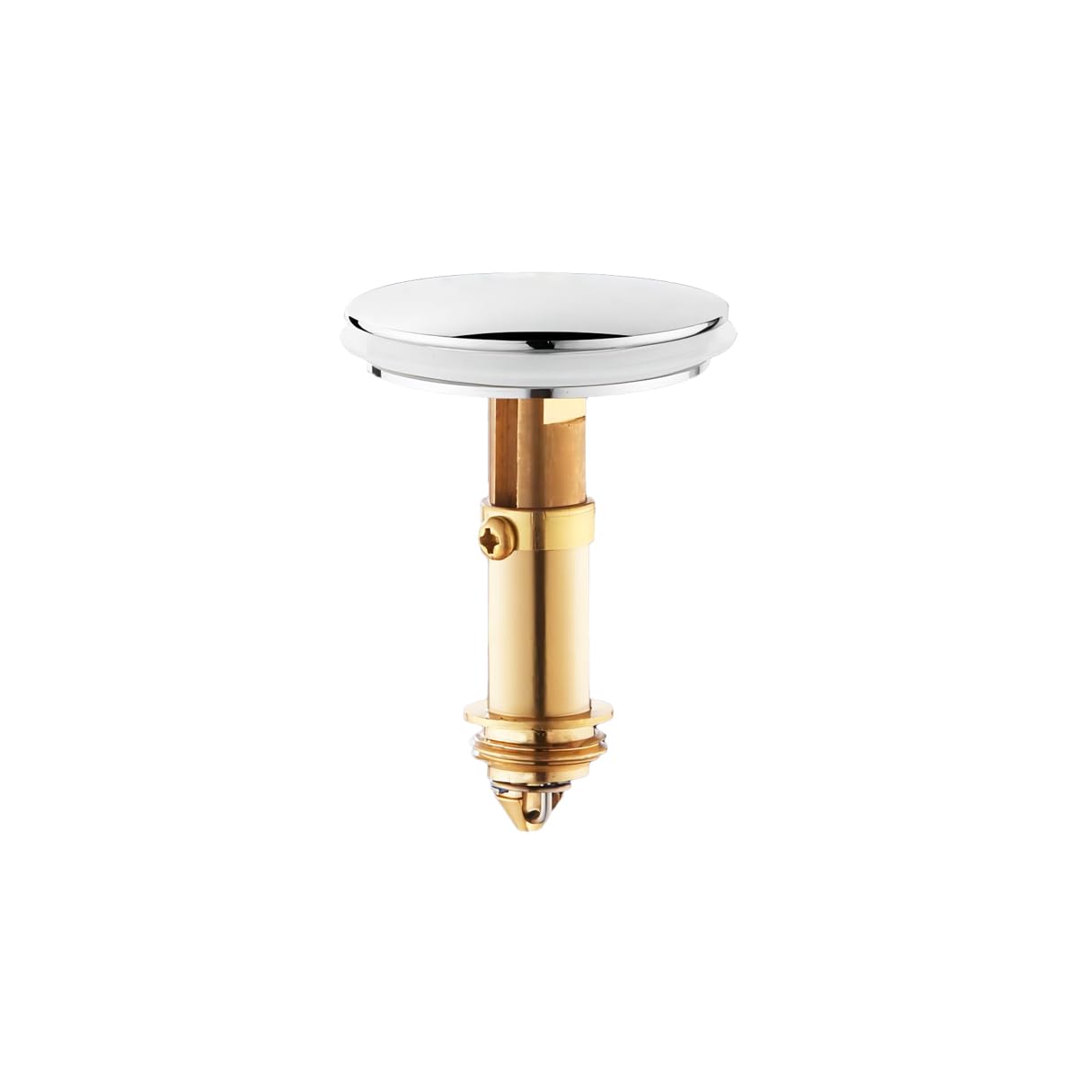 Qrity Brass Snap Spring Plug, Pop-up Drain Valve, Filter Drain Plug, Snap Cap, Bathroom Sink Cover, Filtered Sink Cover for Baths and Bathrooms, 36 mm