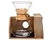 Cipamnel Organizer for Chemex Coffee Maker with Silicone Mat | Eco-Friendly, Durable & Water Resistant Bamboo | Designed for Baratza Encore Burr Grinders, Chemex Coffee Makers & Chemex Filters