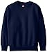 Hanes Boys Eco Smart Crew, Navy, x Small