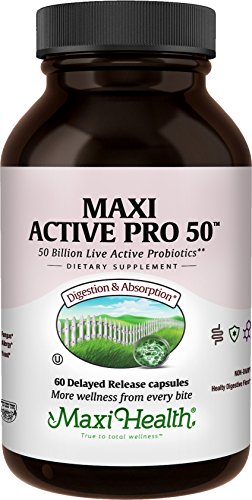 Maxi health active pro-50 live probiotics, ultra protec…