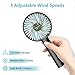 Elechomes Mini Handheld Fan Small USB Personal Portable Desk Table Fan Rechargeable Battery Operated Folding Travel Fan for Desk Camping Sleeping Laptop Office Room Outdoor Black