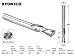 Yonico 32211-SC CNC Router Bit Down Cut Solid Carbide with 1/4-InchX 3/4-Inch X 1/4-Inch X 2-1/2-Inch 1/4-Inch Shank