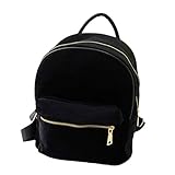 Kemilove Women Girls Gold Velvet Shoulder Bag School Backpack