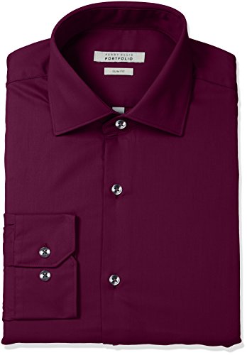 Perry Ellis Mens Slim Fit Wrinkle Free Solid Twill Dress | Desertcart Aruba