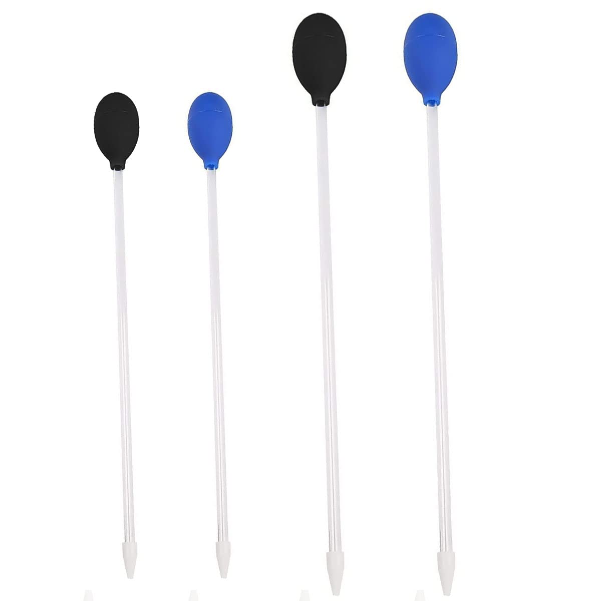 Coral Feeder Long,Forreen 4 PCS Aquarium Dropper Acrylic Lightweight Professional Manual Fish Tank Water Changer for Fish Tank Reef Coral Aquarium (30cm, 40cm)