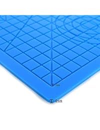 YKSINX   Alfombrilla de silicona geométrica para lápiz 3D, diseño de silicona resistente a altas temperaturas con alfombrilla básica para plantilla, alfombrilla de dibujo para niños o adultos