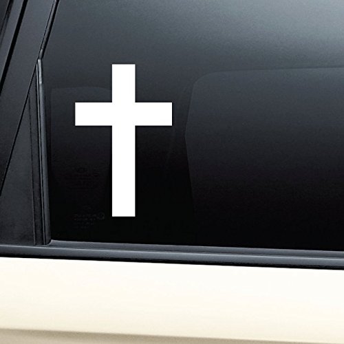 Christian Cross Jesus Christ Vinyl Decal Laptop Car Truck Bumper Window Sticker