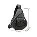 LAMMOK Sling Bags Large Sling Backpack Chest Shoulder Crossbody Daypacks for Men Women