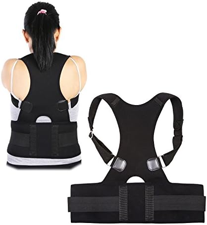 Posture Brace &amp; Back Support for Men and Women | Comfortable &amp; Supportive Posture Improver | Back Pain Relief &amp; Natural Shoulder Alignment | Fully Adjustable Clavicle &amp; Lumbar Support Brace. (Medium)