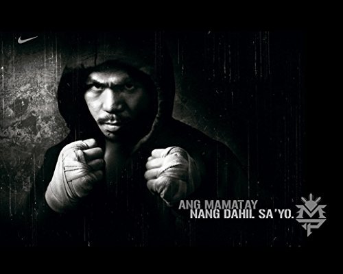 Manny Pacman Pacquiao Fabric Cloth Rolled Wall Poster Print -- Size:
(28" x 24" / 16" x 13")