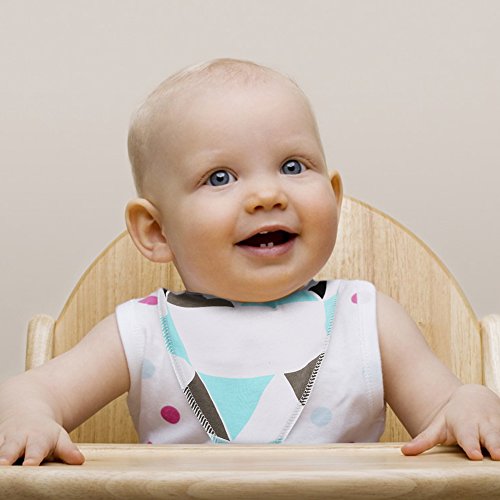 YISSVIC Baby Bandana Drool Bibs Unisex 5 Pack Plus 4 Pack Teething Soother Holder 100% Organic Cotton Soft and Absorbent Machine Washable for Boys and Girls - Thumbnail 6