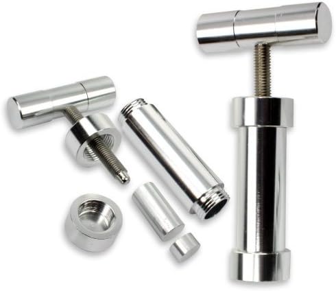 Heavy Duty Durable Aluminum Pollen T Press Available in 5.5" and 3.5" (3.50") by Smoke Mart