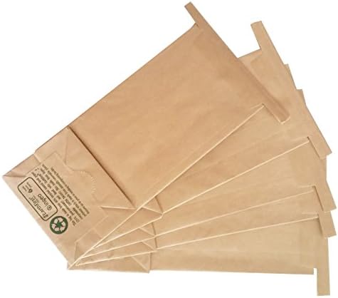 WILDCRAFT APOTHECARY Kraft Brown Recycled, Tin Tie PLA Lined Coffee/Tea/Dry Ingredient Bags, 1/2 lb., 25 Count