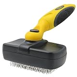 Pet Republique Dog Grooming Slicker Brush Series - for Cats, Dogs, Rabbits, Any Long Haired Breed Pets - Reduce Shedding - Self Cleaning Design