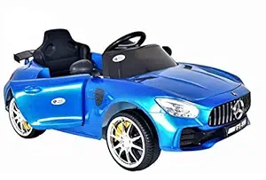 Talreja Enterprises Battery Operated Ride on Car with USB Panel, Swing Function, Headlight and Backlight with Remote Controller (Blue)