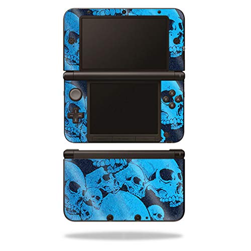 MightySkins Glossy Glitter Skin for Nintendo 3DS XL Original (2012-2014) - Blue…