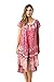 Riviera Sun Rayon Crepe Marble Short Sleeve Umbrella Dress 21836-RED-2X
