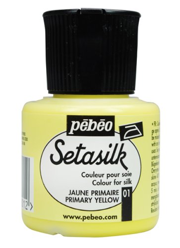 Pebeo Setasilk Silk Painting 45-Milliliter Bottle, Primary Yellow
