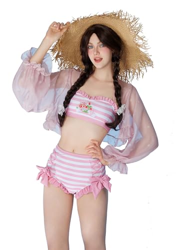 Micotaku Womens Officially Licensed Strawberry Shortcake Cosplay Bikini Set at Amazon